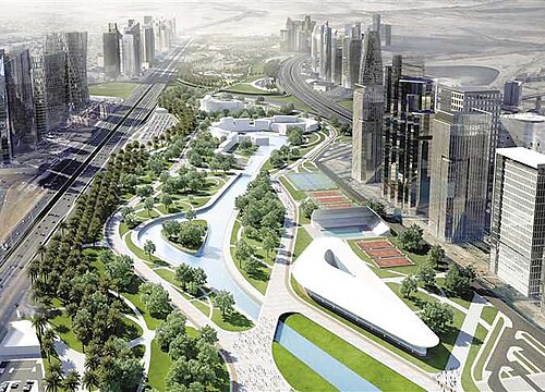 منتزه النهر الأخضر في العاصمة الإدارية الجديدة