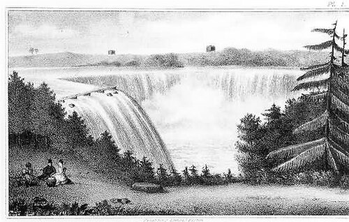 شلالات حدوة الحصان من جزيرة الماعز (1832)