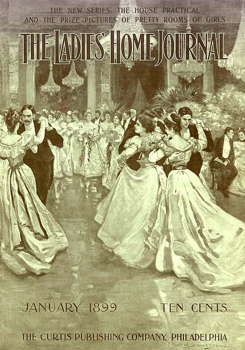 غلاف مجلة السيدات المنزلية (يناير 1899)