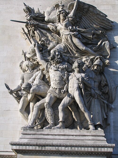La Marseillaise بواسطة فرانسوا رود، على قوس النصر (1836)