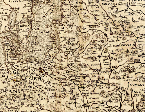 ليتوانيا على خريطة عام 1570