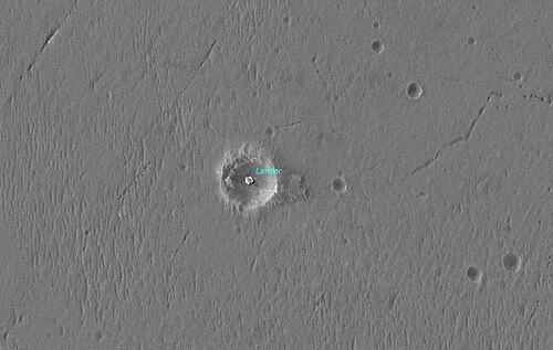 مركبة الهبوط MER-B Opportunity في فوهة إيجل (2006)