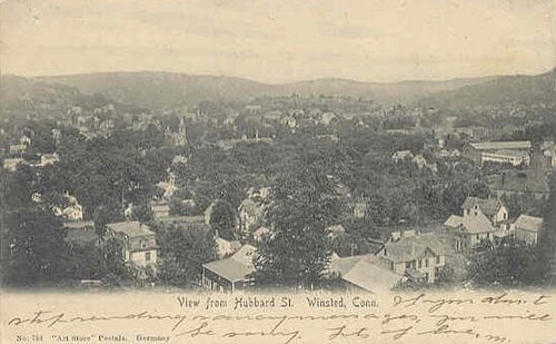 منظر من شارع هوبارد، حوالي عام 1906