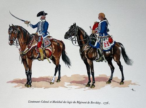فرسان بيرشيني، سلاح الفرسان الخفيف الفرنسي، 1776.