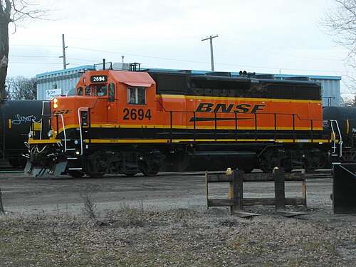 BNSF 2694 في ساحة BNSF وينيبيغ