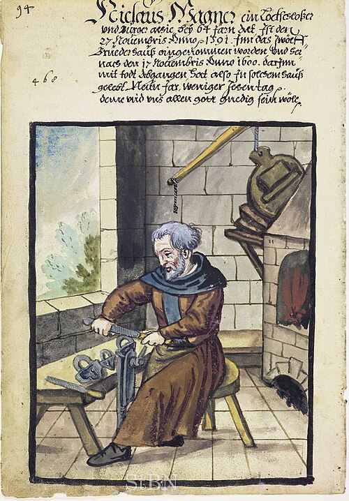 صانع أقفال، 1600