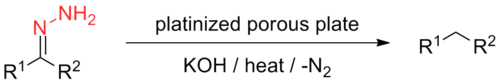 Scheme 2. Kishner's conditions