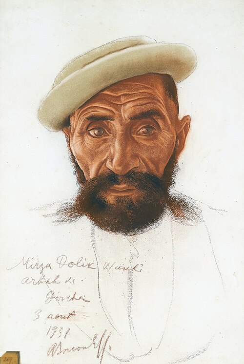 صورة الزعيم الأفغاني ميرزا دوليك واخي من قرية غيرشا (زعيم عشيرة من شعب واخي)