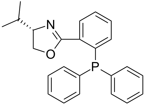 (S)-iPr-PHOX هو ربيطة فوسفين نموذجية تستخدم في الهدرجة غير المتماثلة.