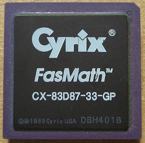 معالج مساعد Cyrix FasMath 387DX-33