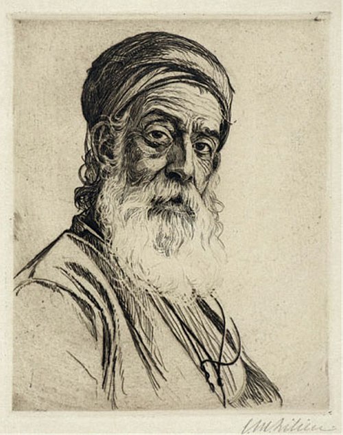 السامري، نقش من عمل إفرايم موسى ليليان. 1920