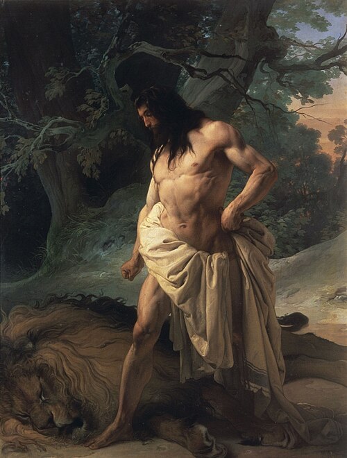 شمشون والأسد (1842)