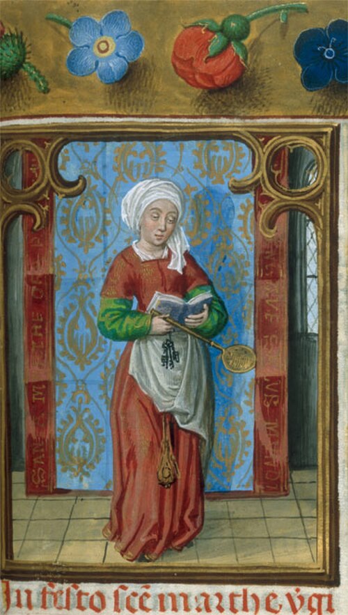 القديسة مارثا من كتاب صلوات إيزابيلا، 1497