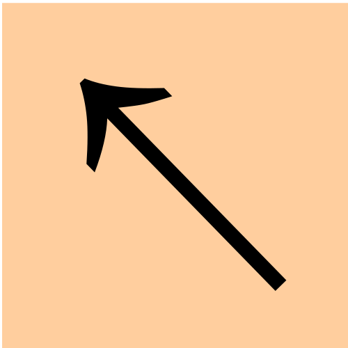 سهم لأعلى اليسار a12