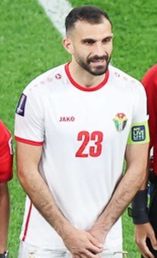 إحسان حداد هو القائد الحالي للمنتخب الأردني لكرة القدم