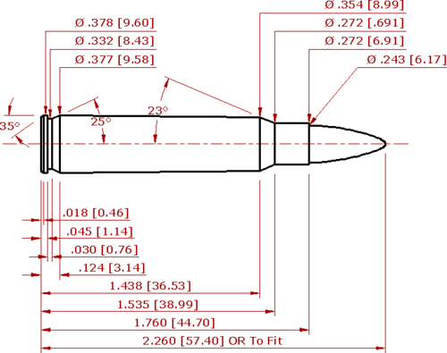6×45 mm Schematic