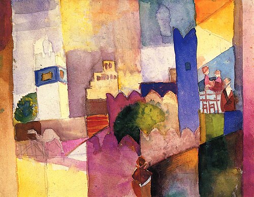 القيروان (الثالث)، 1914، ألوان مائية، متحف ولاية وستفاليا للفنون والتاريخ الثقافي، مونستر