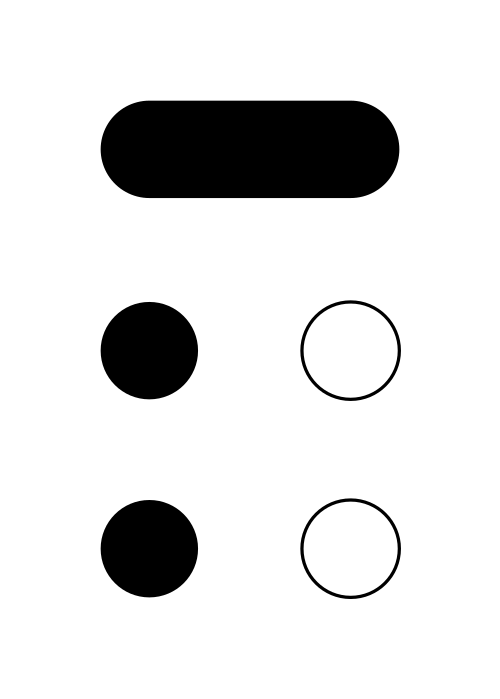 (نقاط نمط برايل - A23)