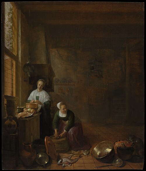 مطبخ من تصميم هندريك مارتنزون سورغ (حوالي عام 1643)
