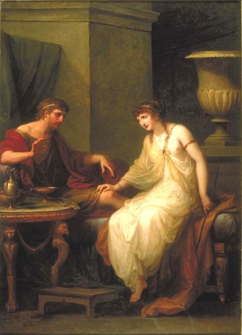 سيرس تغوي أوليس (1786)، زيت على قماش، الأبعاد والمجموعة غير معروفة
