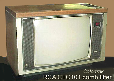 جهاز تلفزيون RCA Colortrak، باستخدام هيكل CTC101، حوالي عام 1980