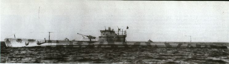 الغواصة الإيطالية أدوا، التي غرقت في سبتمبر 1941 بالقرب من جبل طارق.