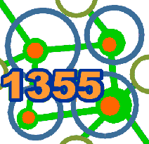 "1355" مع ظهور الشبكة في الخلفية