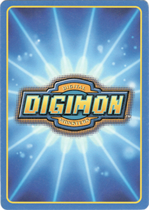 ظهر بطاقة لعبة Digimon CCG من عام 1999، وهي إحدى النسخ العديدة من لعبة CCG.