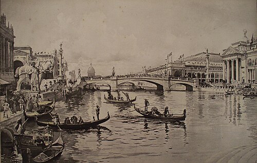 "قناة البندقية" خلال معرض شيكاغو العالمي عام 1893