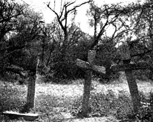 Tres Cruces de Chumampaco في عام 1895، حيث قُتل كاجيمي.