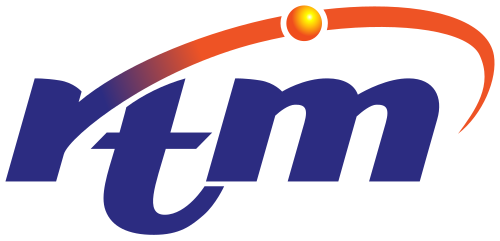 الشعار الخامس والحالي لشركة RTM، المستخدم منذ عام 2021.