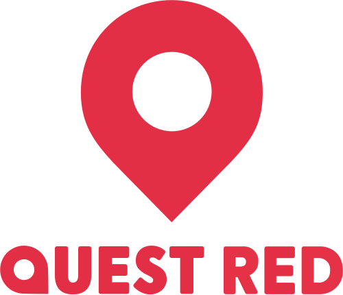شعار Quest Red المستخدم من 15 مارس 2017 إلى 17 أبريل 2020