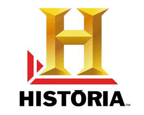حرف H أصفر كبير وكلمة "Historia"
