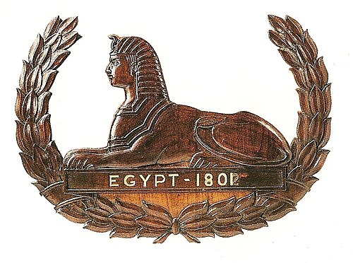 رمز أبو الهول الذي يصور الحملة في مصر، 1801.